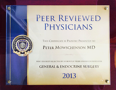 Peer Reviewed Physicians 2013